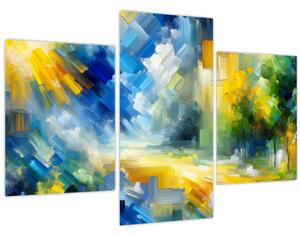 Kép - Absztrakt napos nap (90x60 cm)