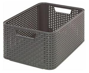 Kosár Szürke Curver Style M Tároló Rattan Kosár