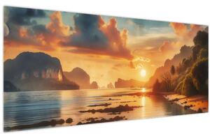 Kép - Kilátás a partról (120x50 cm)