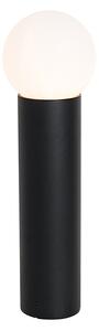 Álló kültéri lámpa fekete opálüveggel 50 cm IP44 - Huma