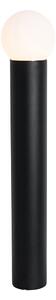Álló kültéri lámpa fekete opálüveggel 80 cm IP44 - Huma