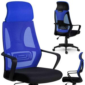 Sofotel Praga micro-hálós ergonomikus Irodai szék - Kék, Fekete