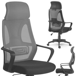 Sofotel Praga micro-hálós ergonomikus Irodai szék - Szürke, Fekete