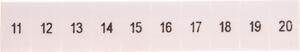 Pl. 6, LGS: FOLYAMATOS SZÁMOK 11-20 - Terminal jelölések ZB 6,LGS:FORTL.ZAHLEN 11-20 Phoenix Contact Tartalom: 10 db