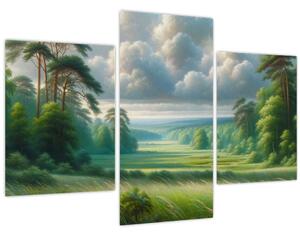 Kép - Zöld táj (90x60 cm)