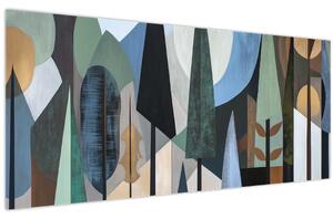 Kép - Természetes geometriai absztrakció II. (120x50 cm)