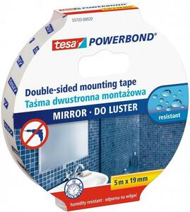 Tesa Powerbond kétoldalas tükörszerelő szalag, habszivacs, 5m x 19mm