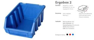 Tároló doboz Organizer Ergobox 2 Kék 155x117x75