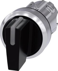 Siemens 3SU1052-2BL10-0AA0 fém I-O-II fekete reteszelő IP69k választó kapcsoló