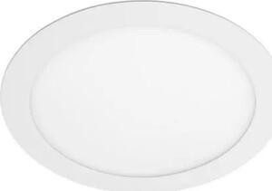 Recessed LED panel GTV ORIS, IP44, 24 W, 2000 lm, 4000 K, white, round shape, Ø30 cm