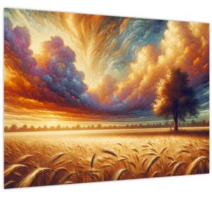 Kép – Fa a mezőn (70x50 cm)