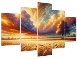 Kép – Fa a mezőn (150x105 cm)