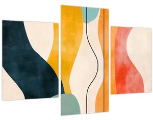 Kép - Minimalista színes illusztráció II. (90x60 cm)