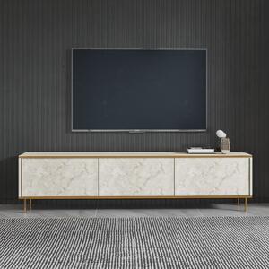 Imaj TV-állvány, travertin-arany, 180 cm