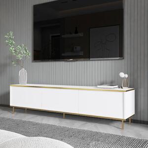 Imaj TV-állvány, fehér-arany, 180 cm – TR382NRC1144