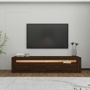 TV-állvány, dió, 150 cm – TR382NRC1168