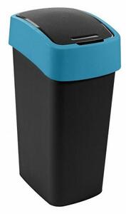Billenős szemetes, 45 liter, CURVER "Pacific flip bin", fekete/kék