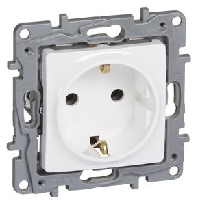 Legrand 764529 Niloé 2P+F 1 csatlakozós fali konnektor gyerekvédelemmel