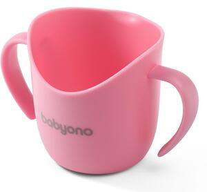 BabyOno ergonomikus tanulópohár 120 ml - rózsaszín
