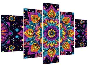 Kép - Kaleidoszkópos mandala (150x105 cm)