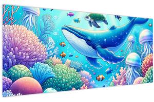 Kép – Víz alatti világ (120x50 cm)
