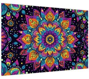Kép - Kaleidoszkópos mandala (90x60 cm)