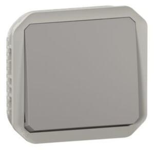 Legrand 069540L Plexo 55 egypólusú nyomó mechanizmus 10A, szürke