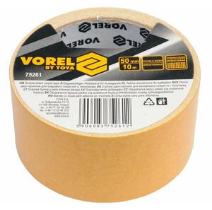 VOREL kétoldalas szalag, 50 mm x 10 m