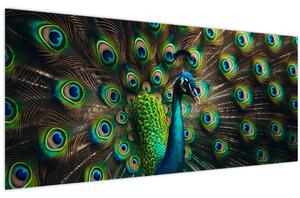 Kép – Pávatoll (120x50 cm)