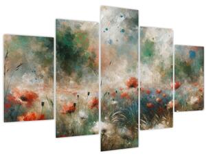 Kép – Pipacsmező absztrakciója (150x105 cm)