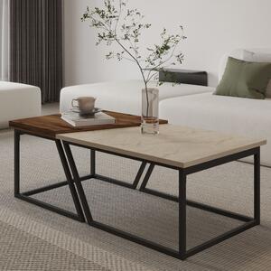 Verona P0024623 - Travertine, Rustic Walnut