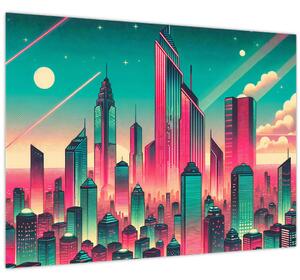 Kép – Nagyváros pop-art stílusban (70x50 cm)