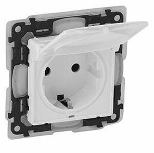 Legrand Valena Life 2P+F csatlakozóaljzat gyermekvédelemmel IP44 fehér (753119)