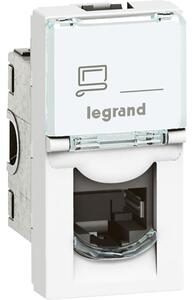 Legrand Program Mosaic LCS2 RJ45 aljzat Cat 6 FTP, 1 modul, fehér