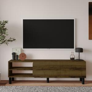 River TV-állvány, antik dió, 150 cm