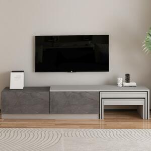Nest TV-állvány, gordion márvány-szürke, 180 cm