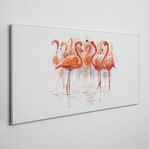 Vászonkép Absztrakt állat flamingó