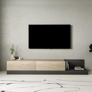 Major TV-állvány, travertin-antracit, 180 cm