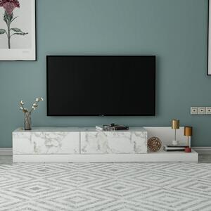 Major TV-állvány, márvány-fehér, 180 cm