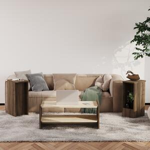 Amon - Travertine, Antique Walnut