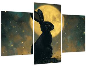 Kép - Nyúl és hold (90x60 cm)