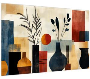 Kép - Kubista vázák (90x60 cm)