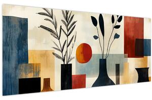 Kép - Kubista vázák (120x50 cm)