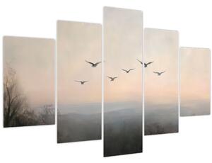 Kép - Madárcsapat (150x105 cm)
