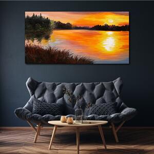 Vászonkép Lake Forest Sunset