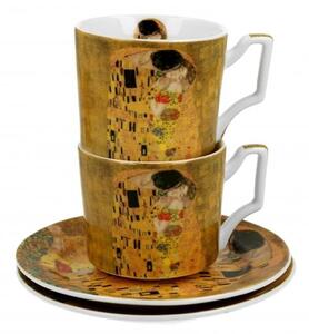 Porcelán kávéscsésze szett - 110ml Klimt: A csók