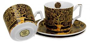 Porcelán kávéscsésze szett - 110ml - Klimt: Életfa