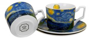 Porcelán teáscsésze szett - 250ml - Van Gogh: Csillagos éj
