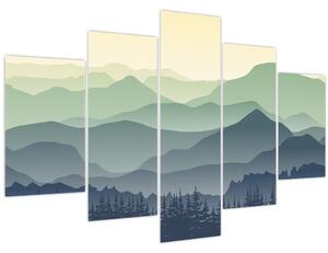 Kép - Forest Mountain (150x105 cm)