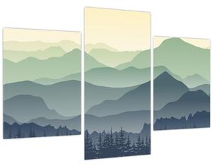 Kép - Forest Mountain (90x60 cm)